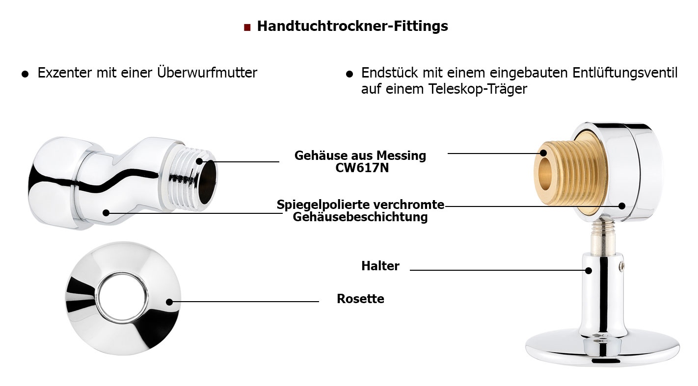 Handtuchtrockner-Fittings